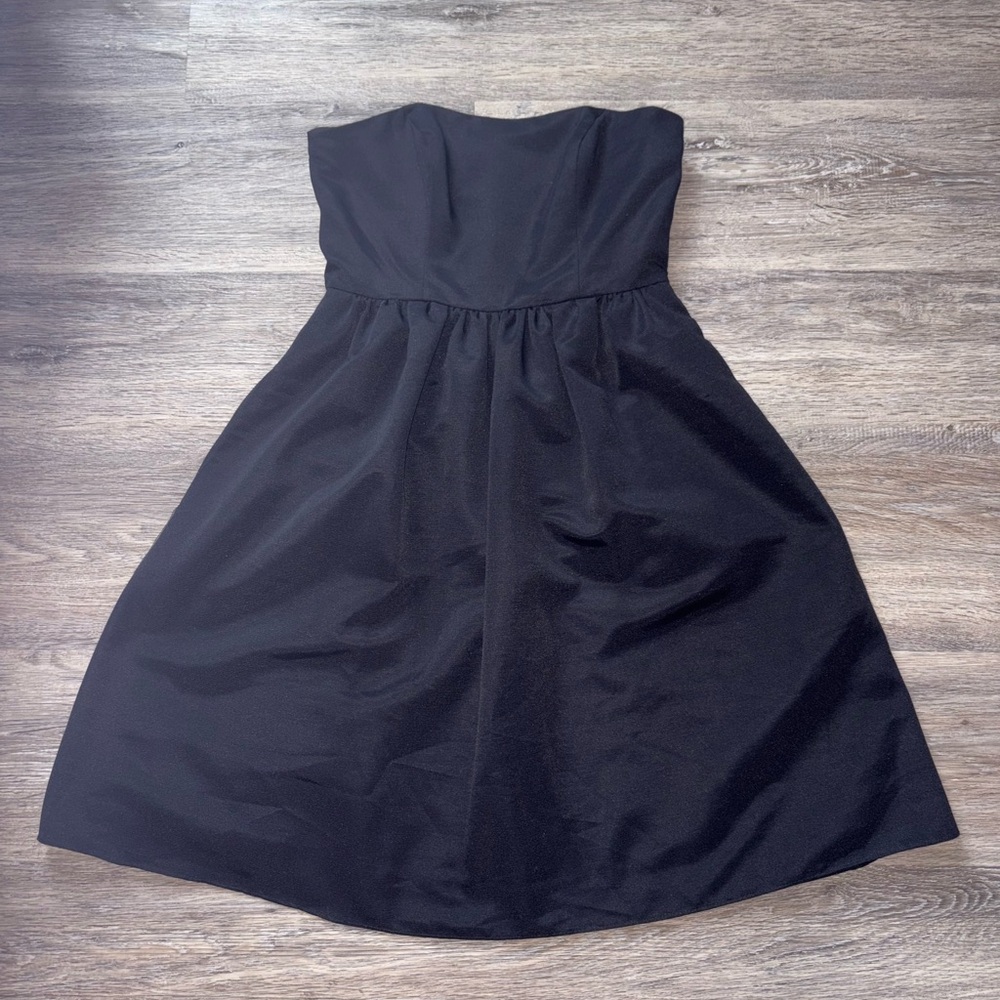 David’s Bridal Strapless Black Dress